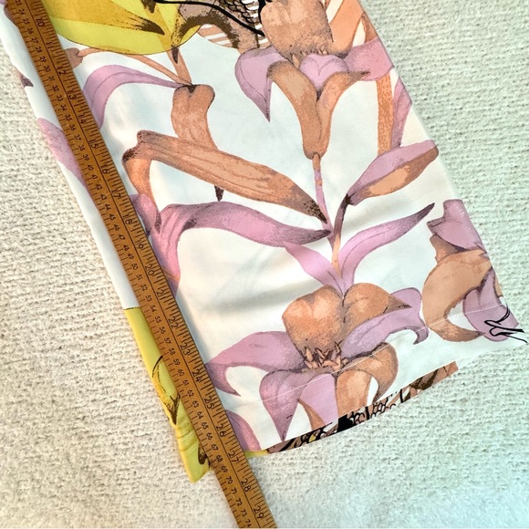 Anthro Maeve Pia Binazzi Smocked Floral Fish Wide-Leg Pants S - Picture 16 of 16